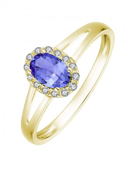 OVAL COLORED STONE DIAMOND RING (VR407)
